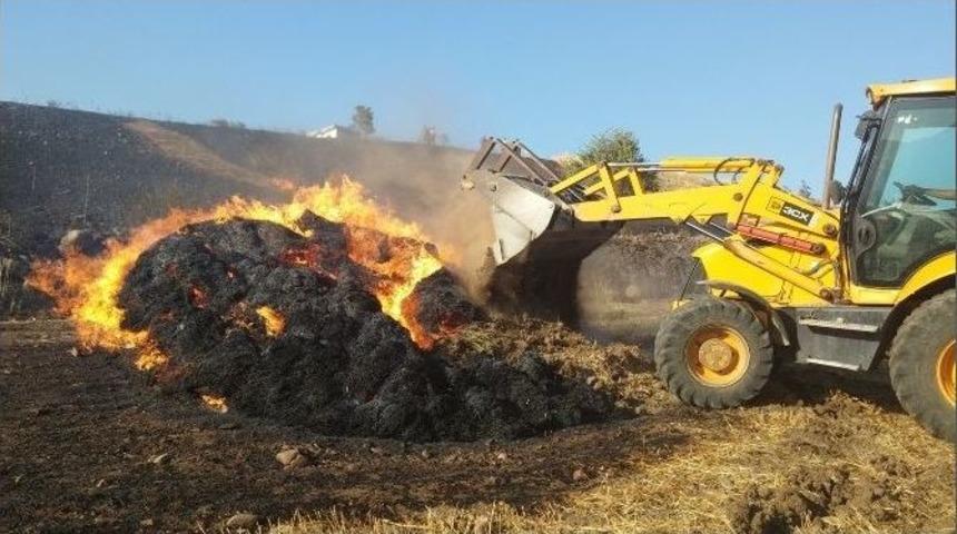 Anız Yangını &Uuml;reticiyi Yaktı