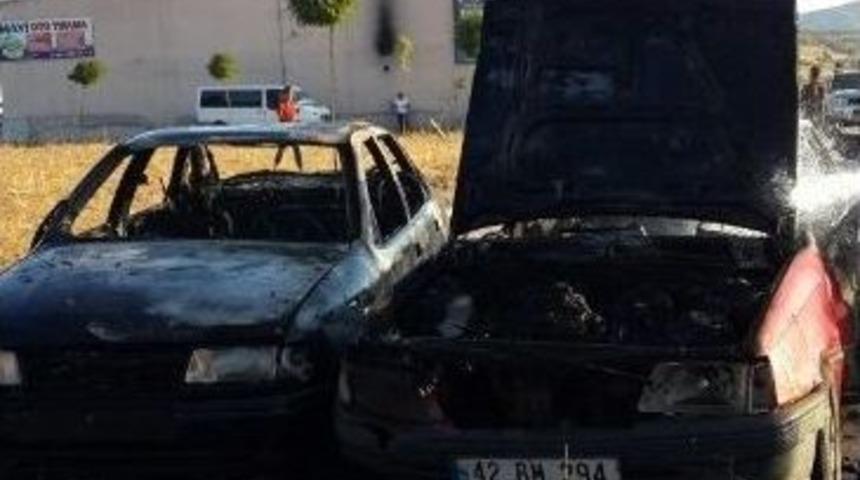 Park Halindeki İki Ara&ccedil; Yandı