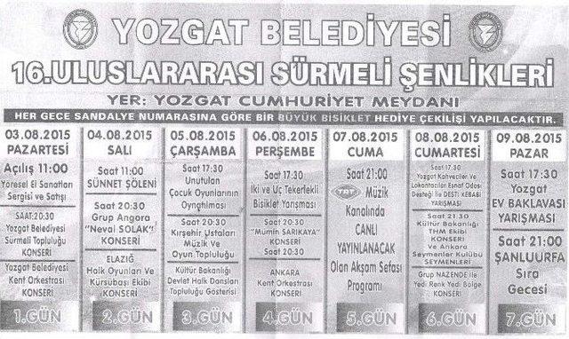 Yozgat Sürmeli Şenliğine Hazırlanıyor