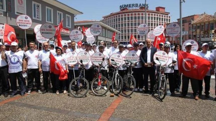 B&uuml;ro Memur-Sen'den Bisikletli, Simitli Ve Mehterli Eylem