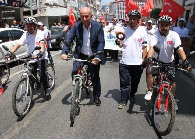 Büro Memur-Sen'den Bisikletli, Simitli Ve Mehterli Eylem