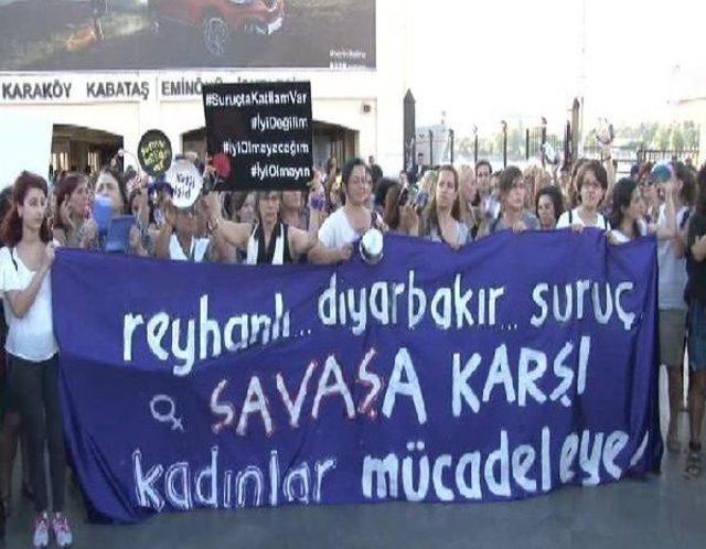 Saldırıyı Tencere, Tava Ve Düdük Çalıp Protesto Ettiler