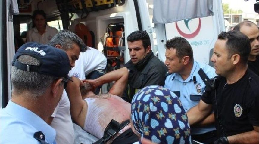 İş Yerini Bastığı Eski Karısını Darp Etti