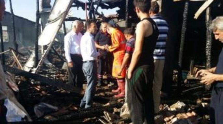 Başkan Oğuz Yangın Yerinde İncelemelerde Bulundu