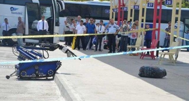 Bursa’Da Terminalde Unutulan Iki Çuval, Bomba Imha Robotuyla Patlatıldı