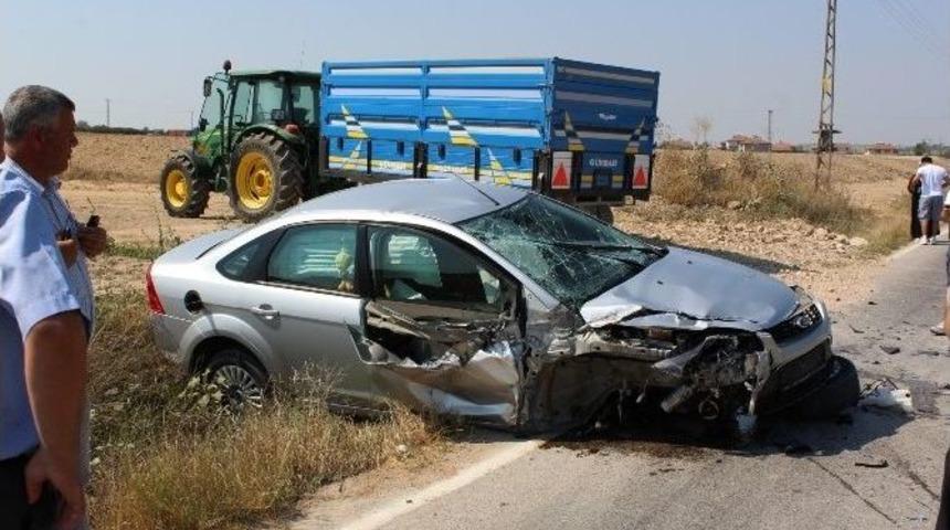 Tekirdağ&rsquo;da Trafik Kazası