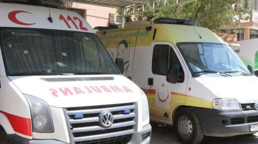 Nusaybin'de Ambulanslar Uzun Namlulu Silahla Tarandı