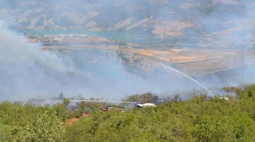 Tunceli’de Komando Tugayı Yakınlarında Yangın