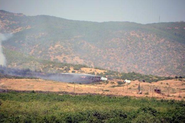 Askeri B&ouml;lgede &Ccedil;ıkan Yangına Toma larla M&uuml;dahale 1