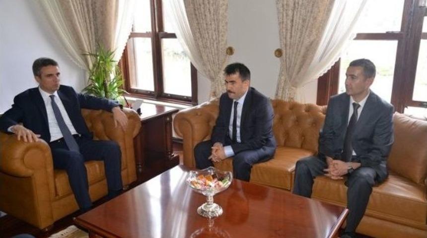 Basın İlan Kurumu Genel M&uuml;d&uuml;r&uuml; Karaca, Vali Baruş&rsquo;u Ziyaret Etti