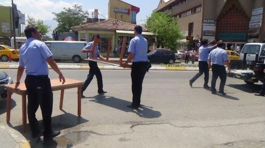 Erzincan&rsquo;da Zabıtanın Masa Operasyonu