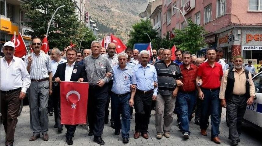 Gümüşhane’de Şehitlere Dua, Teröre Lanet Yağdı