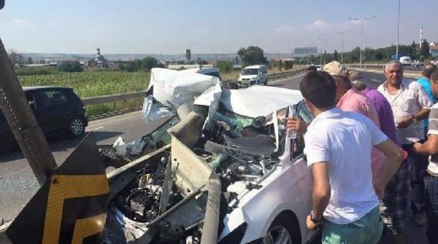 Mhp'li Eski Milletvekilinin Kardeşi Kazada Yaralandı