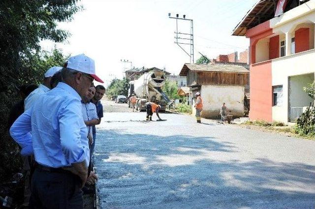 Büyükşehir’den Kırsal Mahallelere Beton Yol