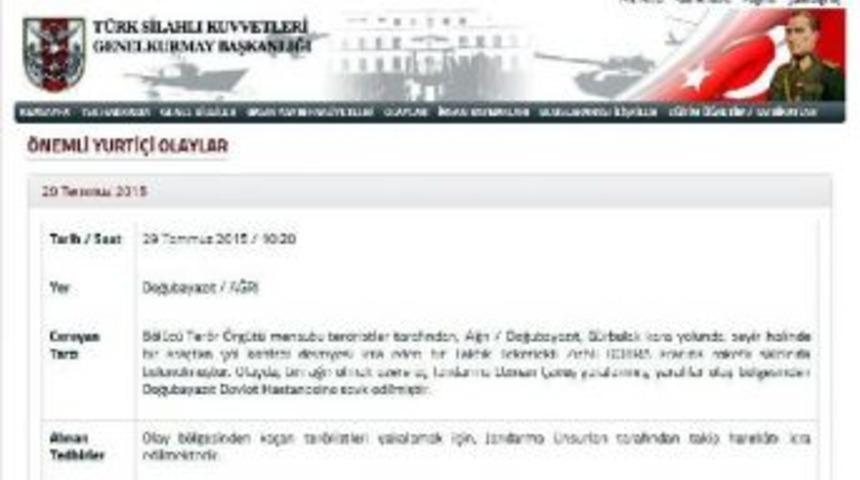 Doğubayazıt'ta Pkk Ile &Ccedil;atışma: 1'i Ağır 3 Asker Yaralandı (2)