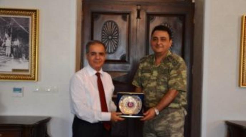 İl Jandarma Komutan Yardımcısı Albay Emre G&ouml;k&rsquo;ten Veda Ziyareti