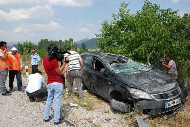 Çameli’de Araç Takla Attı: 1 Yaralı