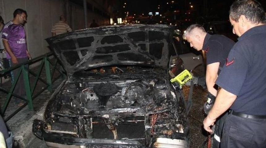 Seyir Halindeki Lpg&rsquo;li Otomobil Alev Aldı