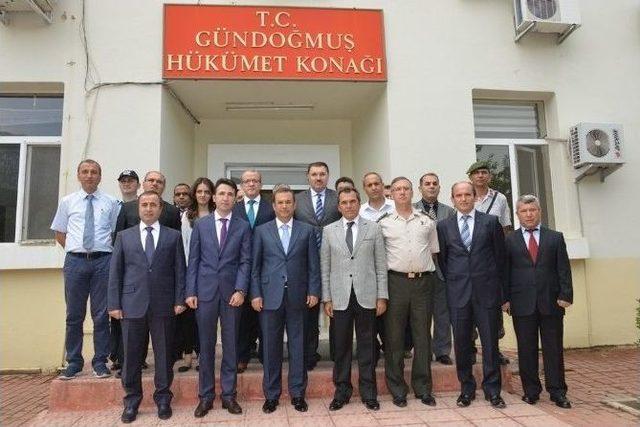 Vali Muammer Türker Gündoğmuş’u Ziyaret Etti