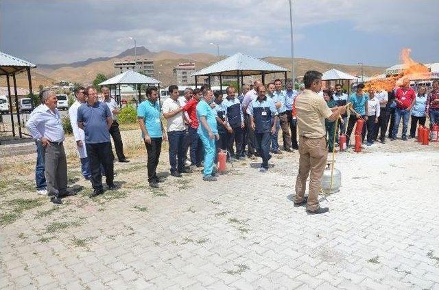 Hastanede Yangın Tatbikatı