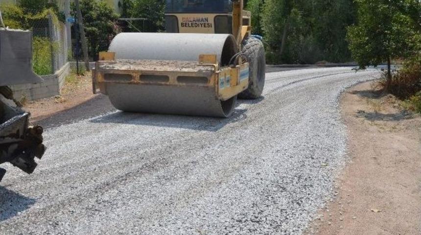 Dalaman Belediyesi Asfalt &Ccedil;alışmalarına Devam Ediyor