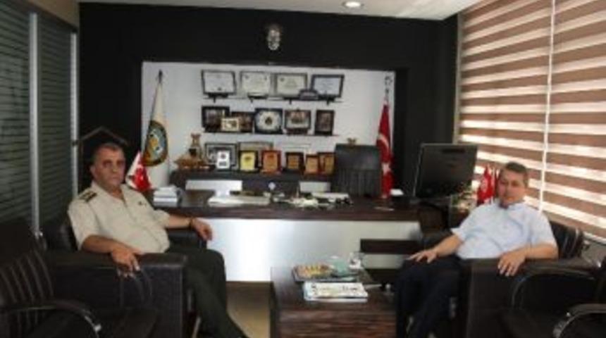 Jandarma Komutanı Ak&ccedil;a&rsquo;dan Taşlı&rsquo;ya Veda Ziyareti