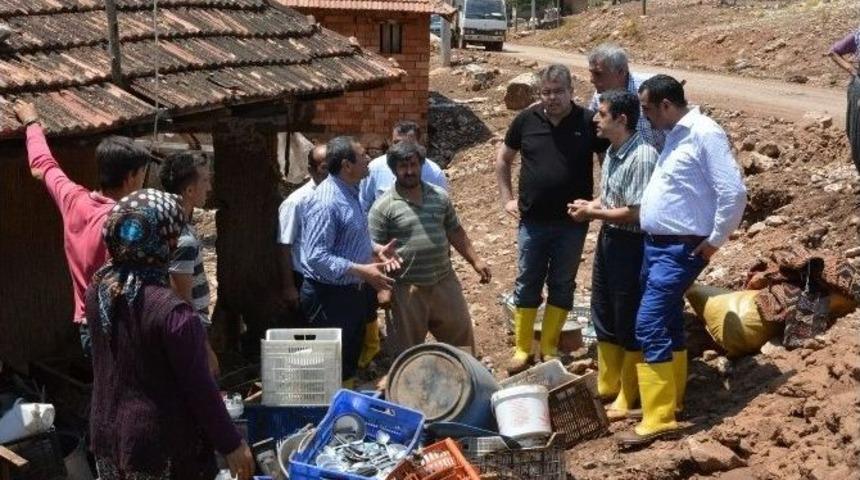S&uuml;mer Ve Samani&rsquo;den Elmalı&rsquo;daki Sel Felaketine Yerinde Tespit