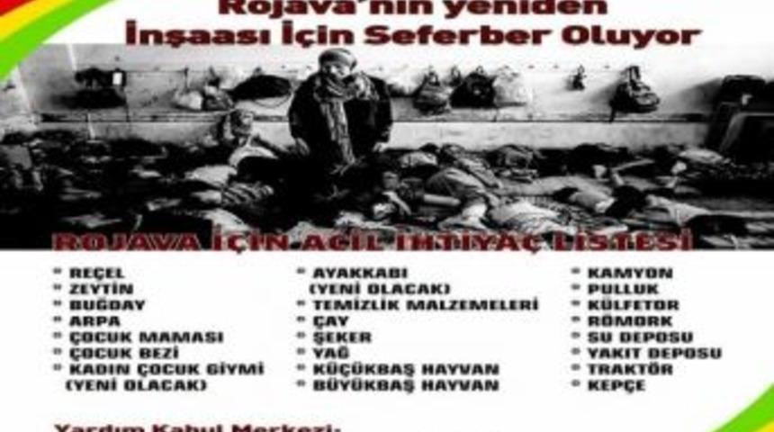 Rojava İ&ccedil;in Yardım Seferberliği