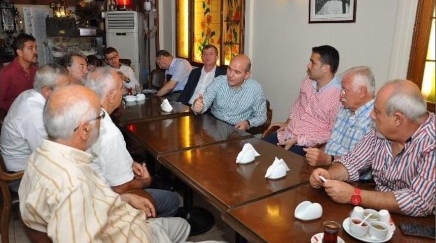 Ak Parti Genel Başkan Yardımcısı S&uuml;leyman Soylu, Esnafla Kahvaltı Buluşmalarını S&uuml;rd&uuml;r&uuml;yor