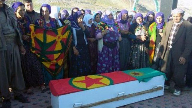 Çatak'ta Öldürülen Pkk'lı, Beytüşşebap'ta Toprağa Verildi