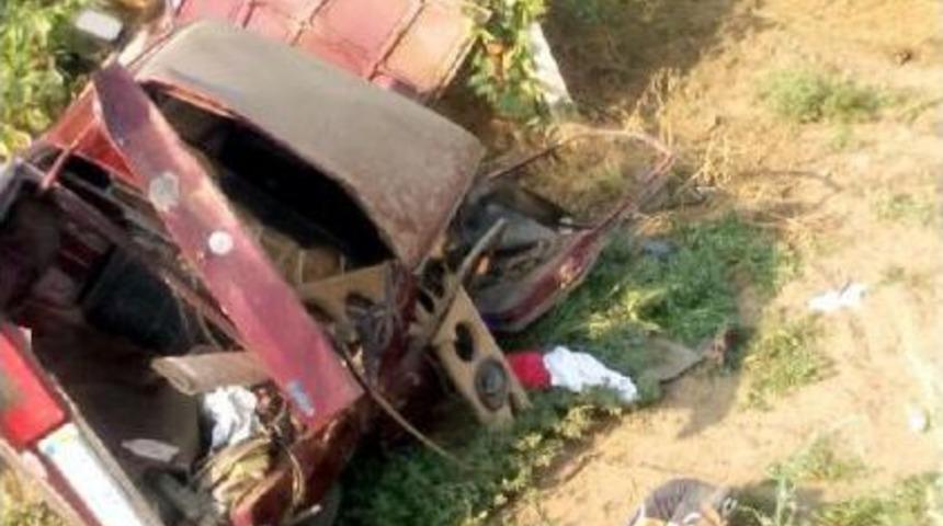 Otomobil Üzüm Bağına Uçtu: 7 Yaralı