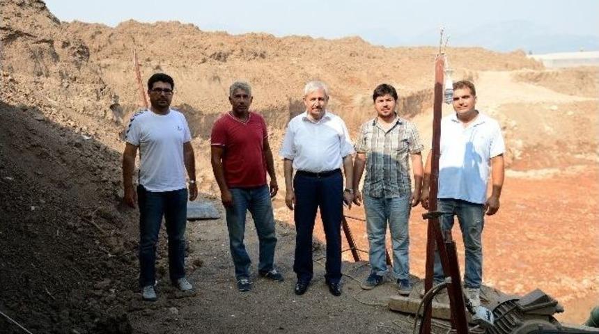 Başkan &Ccedil;etinkaya&rsquo;dan Hastane İnşaatına İnceleme