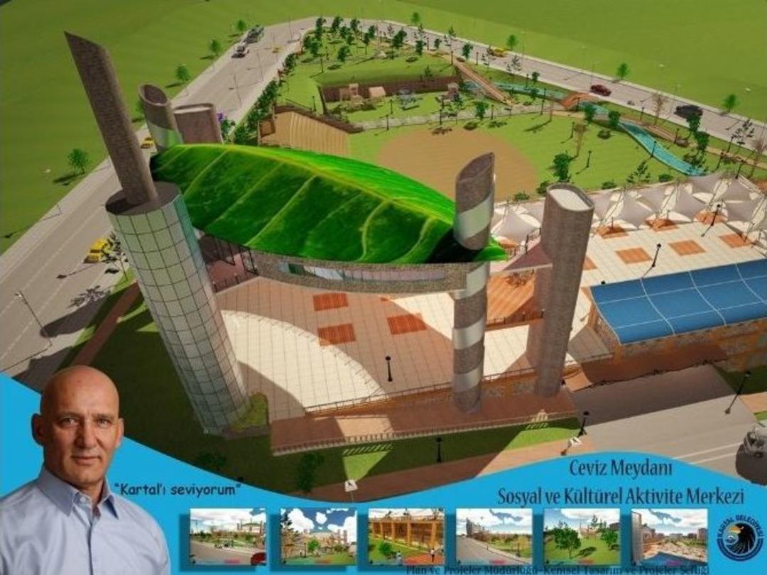 Kartal Ceviz Meydanı İ&ccedil;in &Ccedil;alışmalar Başladı