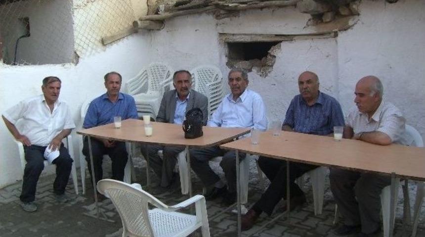 Evi Yanan Muhtara Ge&ccedil;miş Olsun Ziyareti