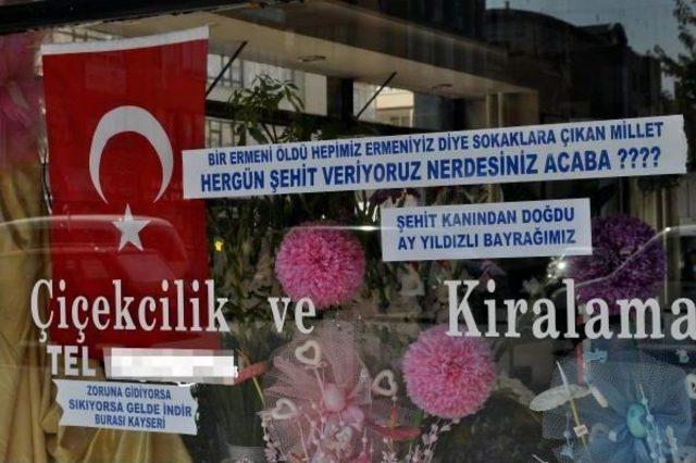 Kayseri de Ter&ouml;re, Bayraklı, Yazılı Protesto 1