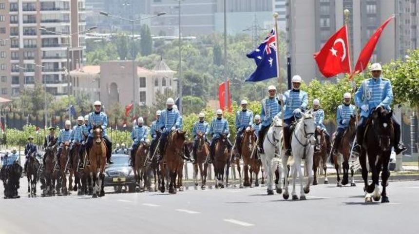 Cumhurbaşkanı Erdoğan, Avustralya Genel Valisi Cosgrove'yi Resmi T&ouml;renle Karşıladı