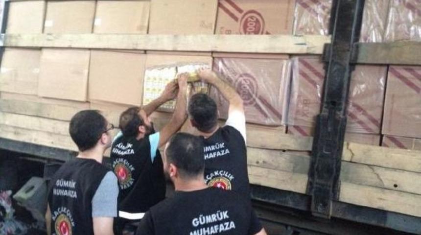 Tarihin En B&uuml;y&uuml;k Ka&ccedil;ak Sigara Operasyonu Sarp'ta Ger&ccedil;ekleştirildi