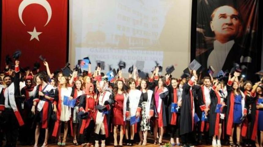 Naci Top&ccedil;uoğlu Meslek Y&uuml;ksek Okulu'nda Mezuniyet Sevinci