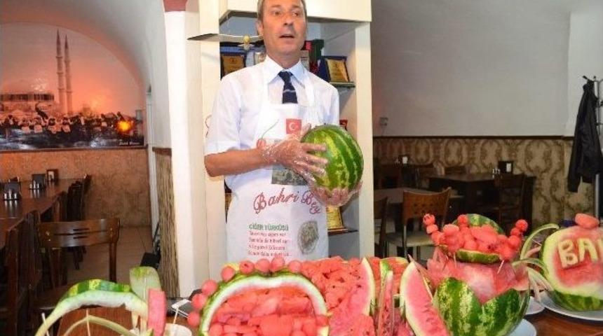 Ciğerci Men&uuml;s&uuml;nde Yerli Karpuz