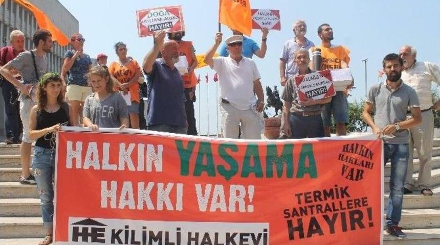 Kilimli&rsquo;de Termik Santral Protestosu