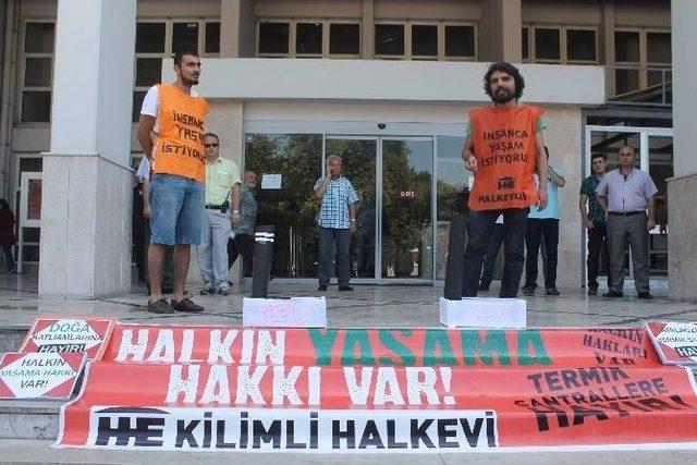 Kilimli’de Termik Santral Protestosu