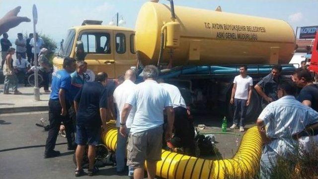 Kuşadası&rsquo;nda İş&ccedil;i Metan Gazından Zehirlenerek Hayatını Kaybetti 2