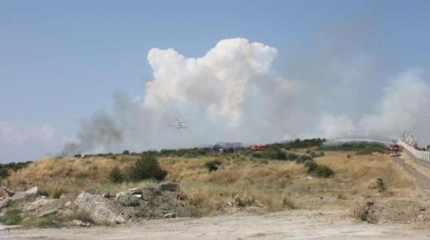 Aliağa'da Korkutan Yangın