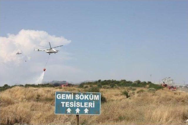 Aliağa da Korkutan Yangın 3