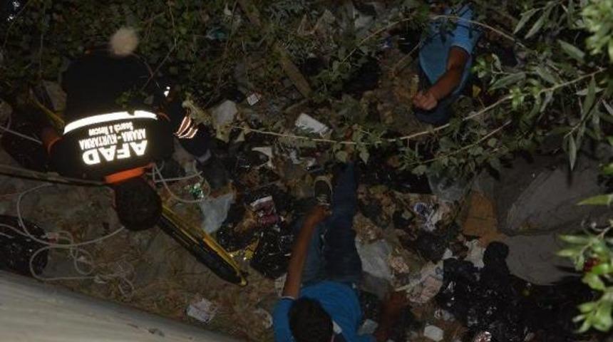 İstinat Duvarında I&ccedil;erken 6 Metre Y&uuml;kseklikten &Ccedil;aya D&uuml;şt&uuml;