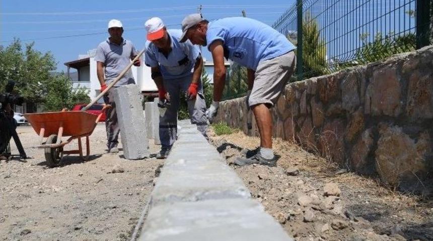 Bodrum Genelinde Yol Bakım &Ccedil;alışmaları S&uuml;r&uuml;yor