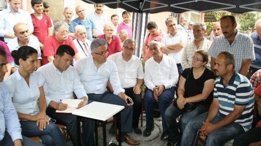 Chp Heyeti, Heyelan B&ouml;lgesinde