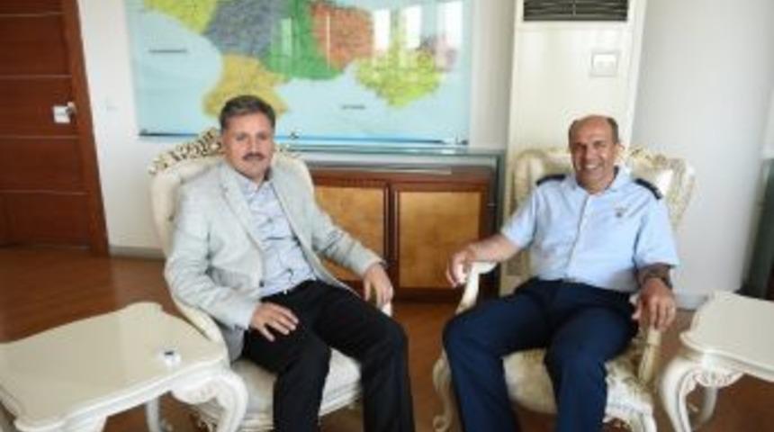 7. Ana Jet &Uuml;s Komutanı Tuğgeneral Taş&ccedil;ı&rsquo;dan Başkan &Ccedil;akır&rsquo;a Veda Ziyareti