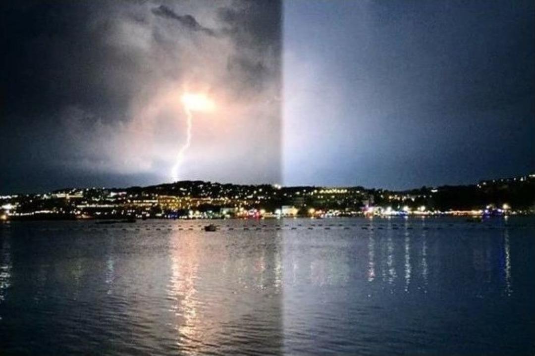 Bodrum&rsquo;da Şimşek Ve Yıldırımlar B&uuml;y&uuml;ledi