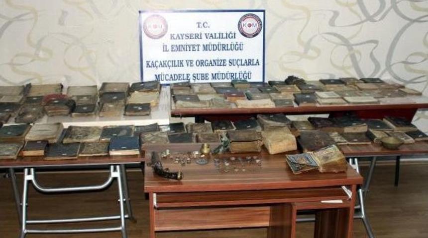 Kayseri&rsquo;De Tarihi Eser Ka&ccedil;ak&ccedil;ılığına 5 G&ouml;zaltı